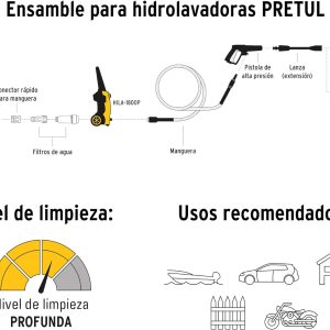 Hidrolavadora Eléctrica Pretul , 1800 PSI De Presion, 26024