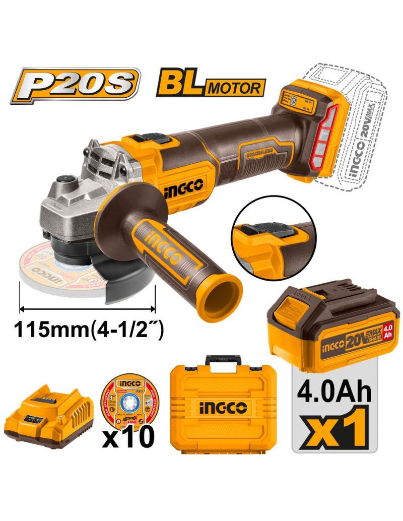 PULIDORA INALAMRICA INGCO 20V, UCAGLI211541