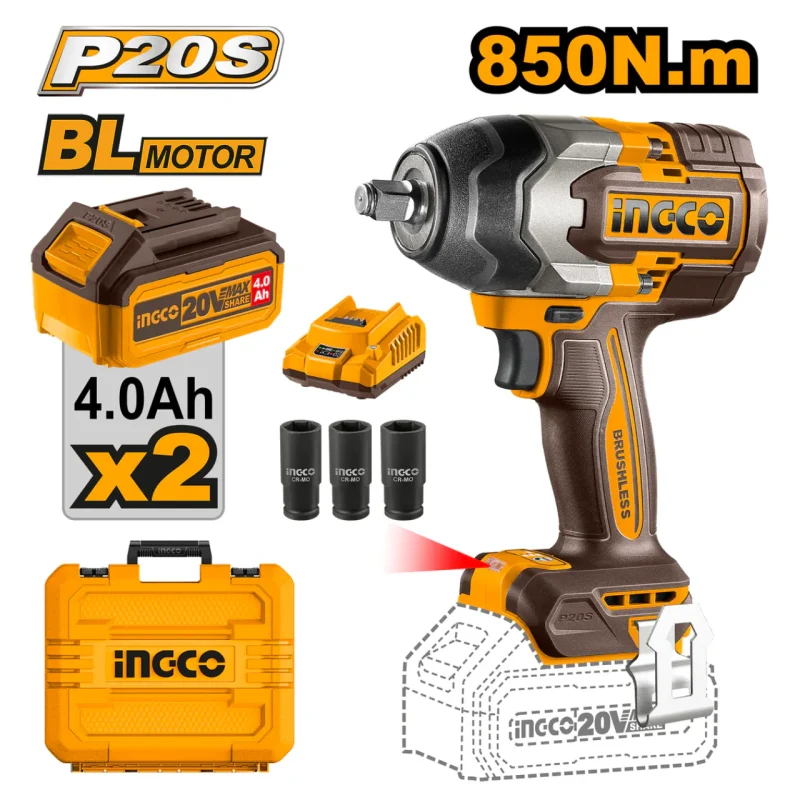 PISTOLA DE IMPACTO INGCO 850NM, UCIWLI2085