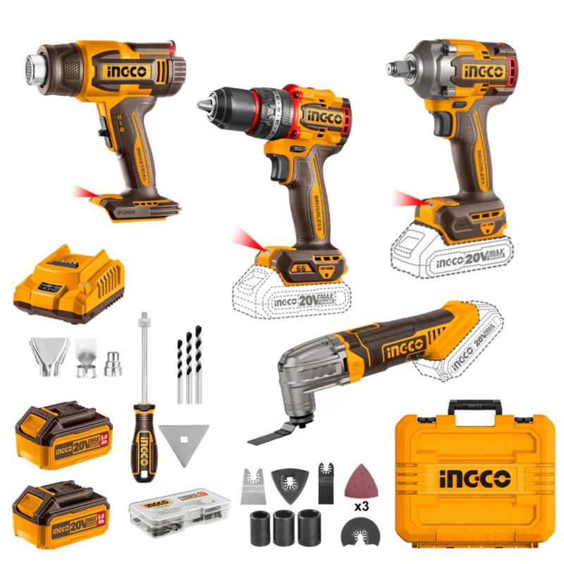COMBO DE HERRAMIENTAS INGCO INA 20V 4 PCS - COSLI240969