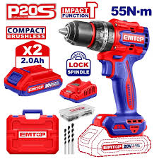 TALADRO ROTOMARTILLO 20V 1/2 55NM EMTOP ULCIDL20558