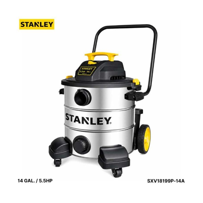 ASPIRADORA STANLEY 14 GALONES, SECO Y HUMEDO SXV18199P-14A-B