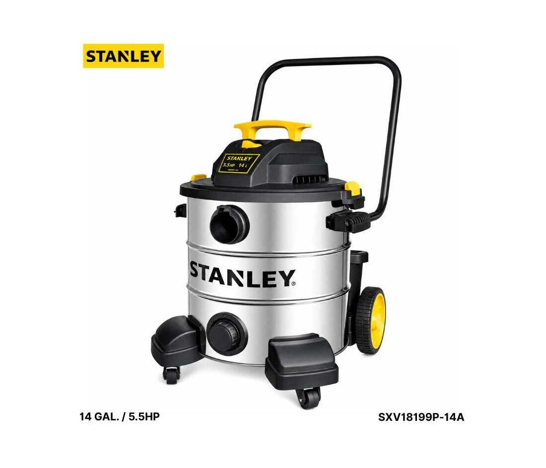ASPIRADORA STANLEY 14 GALONES, SECO Y HUMEDO SXV18199P-14A-B