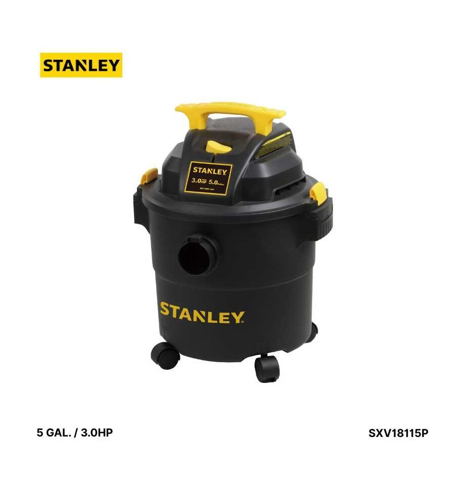 ASPIRADORA STANLEY 5 GALONES SECO Y HUMEDO SX1811SP-B3