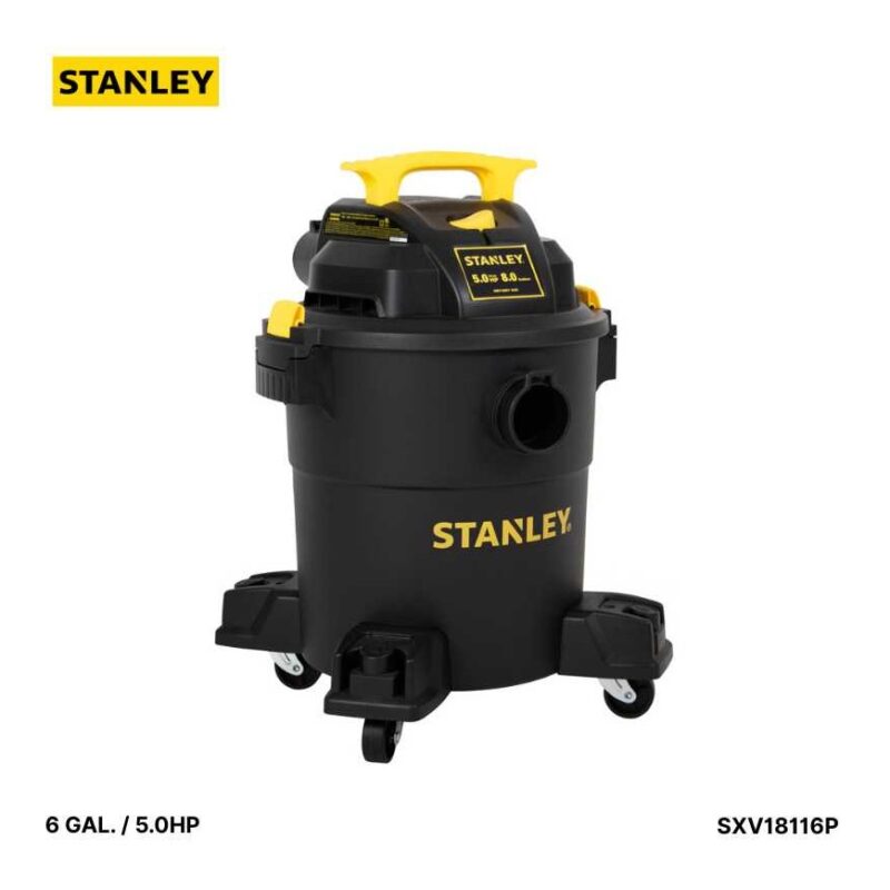 ASPIRADORA STANLEY 6 GALONES SECO Y HUMEDO SX18116P-B3